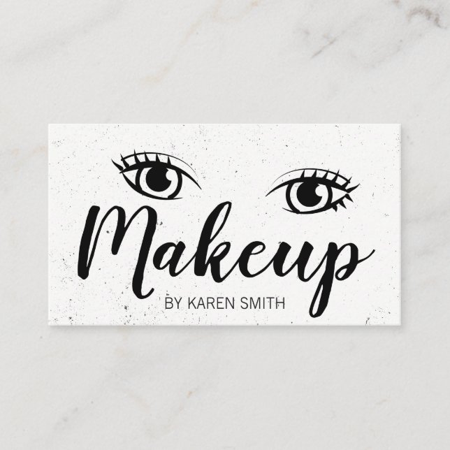 Beauty Makeup Appointment Card (Front)