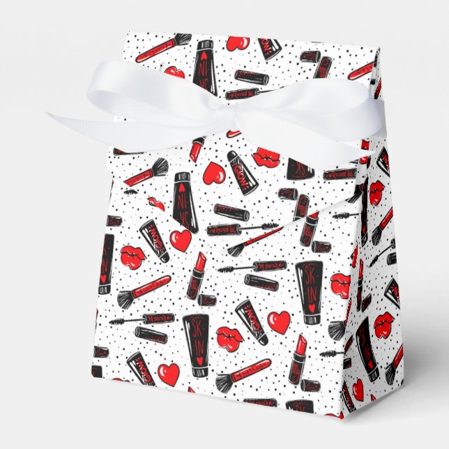 Beauty Makeup  Favor Box (Front Side)