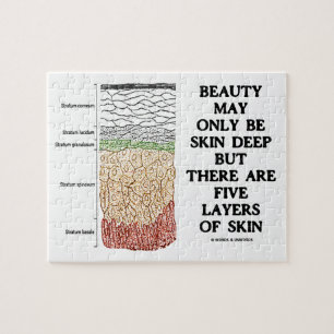 Beauty May Be Skin Deep But Five Layers Of Skin Jigsaw Puzzle