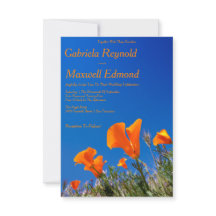 Beauty Nature Floral California Poppy Wedding