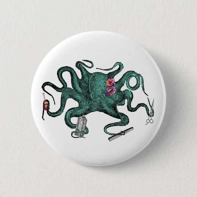 Beauty Octopus Button (Front)