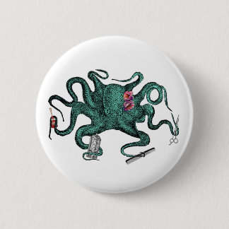 Beauty Octopus Button