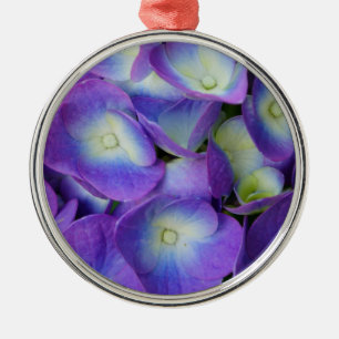 Beauty Of a Blue Hydrangea Metal Ornament