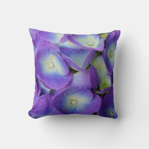 Beauty Of a Blue Hydrangea Throw Pillow