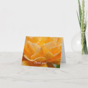 Beauty Of A Rose Painterly Thank You Card
