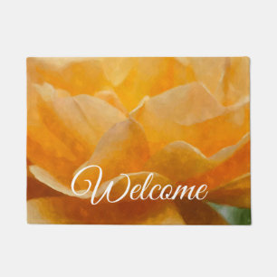 Beauty Of A Rose Painterly Welcome Doormat