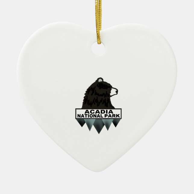 BEAUTY OF ACADIA CERAMIC ORNAMENT (Front)