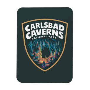 Beauty of Carlsbad Caverns National Park Emblem Magnet