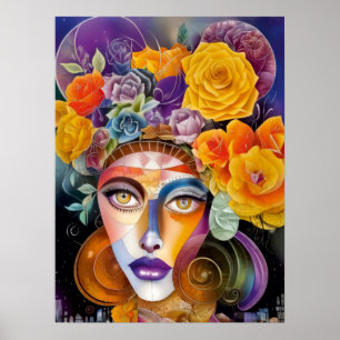 Beauty of cubism poster