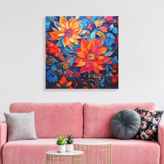 Beauty of flowers canvas print