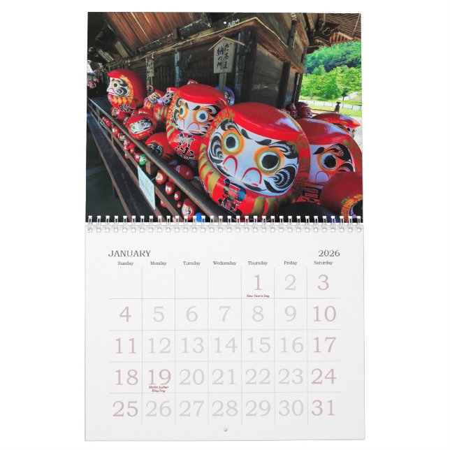 Beauty of Japan 2013 Calendar (Jan 2026)