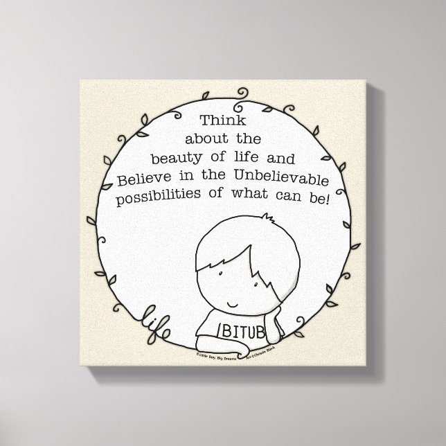 Beauty of Life Canvas Print (Front)