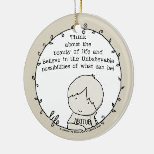 Beauty of Life Ceramic Ornament