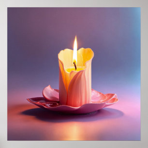 Beauty of our Melting Candle Image Poster