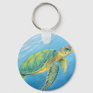 Beauty of the turtle keychain
