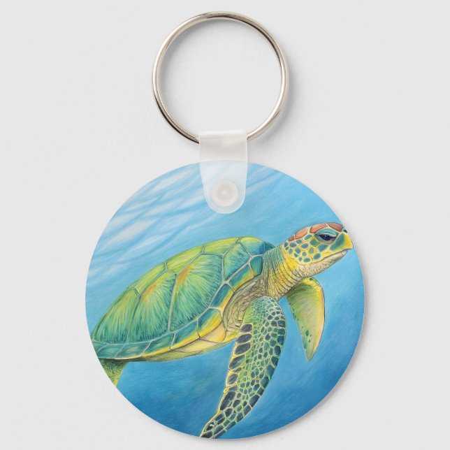 Beauty of the turtle keychain (Front)