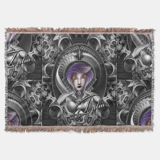 Beauty Of Trilia MTron GS Portrait SCP Throw Blanket (Front)