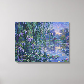 Beauty on the lake canvas print