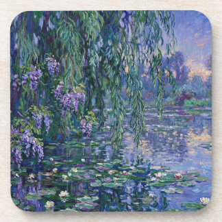 Beauty on the lake Hard plastic coaster set