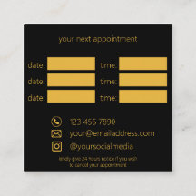 Beauty Parlour | Hair Salon | Black & Gold