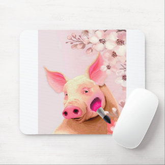 beauty pig_pig lover mouse pad