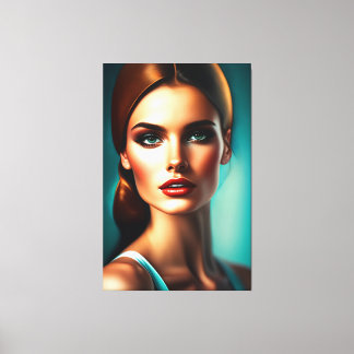 Beauty portrait canvas print