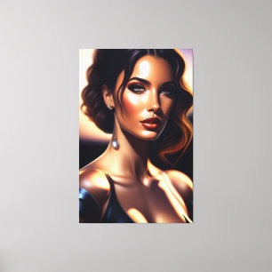 Beauty portrait canvas print