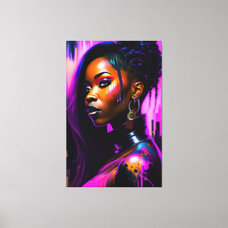 Beauty portrait canvas print