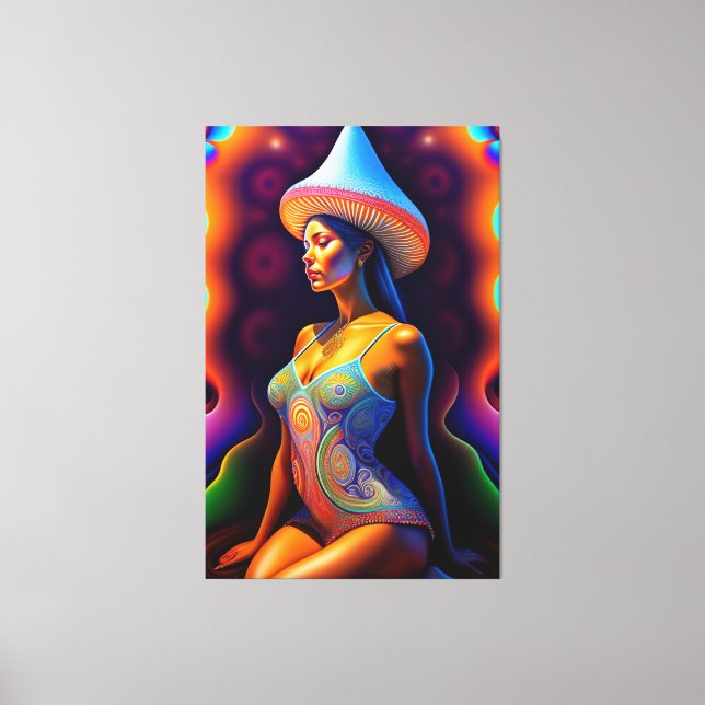 Beauty portrait canvas print (Front)