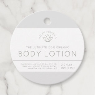 Beauty product ingredients mono lotus label
