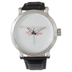 Beauty queenhashtag light red add name girl boss  watch