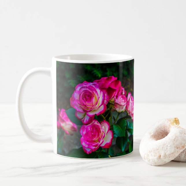 Beauty Roses Coffee Mug (With Donut)
