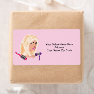 Beauty Salon Barbershop  Labels