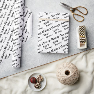Beauty Salon, Barbershop Massage Therapy Recovery Wrapping Paper