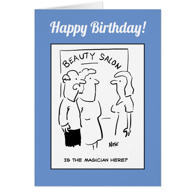 Beauty Salon Birthday - Husband asks forvMagician (Front)