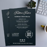 Beauty Salon Black White Grey Grey Script Font Flyer<br><div class="desc">Introducing our customizable service flyer in an elegant Black, White, and Grey design – the perfect promotional tool for T-shirt businesses, clothing brands, and beauty salons. Tailor this flyer to showcase your unique list of services, add your logo, and include a QR code for seamless access to your social media...</div>