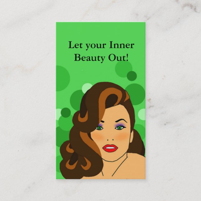 beauty salon business card (Front)