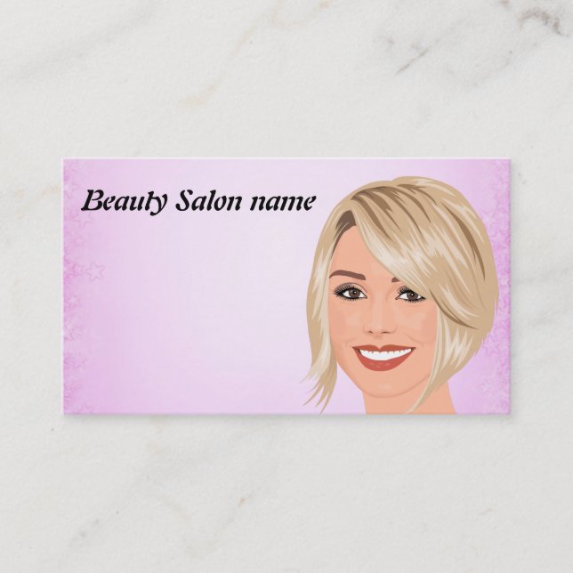 Beauty Salon Business Card (Front)