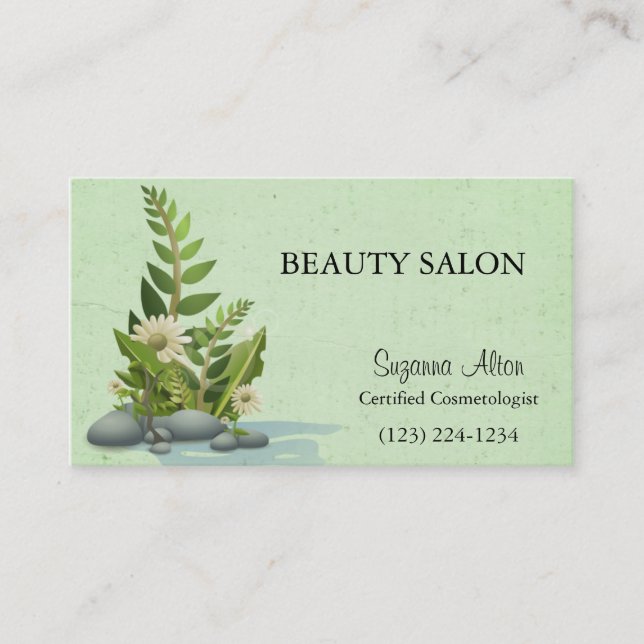 Beauty Salon Business Card (Front)