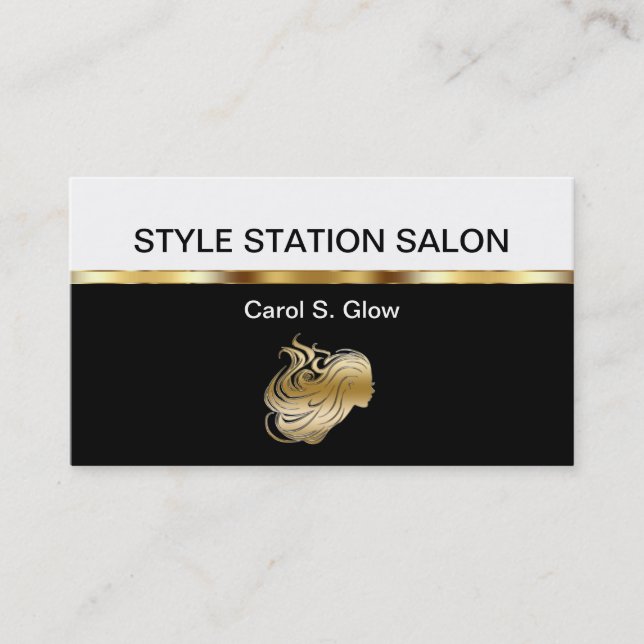 Beauty Salon Business Cards (Front)