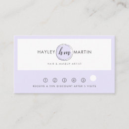 Beauty Salon /  Fashion Designer Custom Logo - Loyalty Card