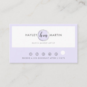 Beauty Salon / Fashion Designer Custom Logo - Loyalty Card