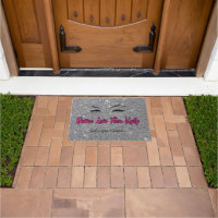 Beauty Salon Fitting Room Wink Quote Pink Silver