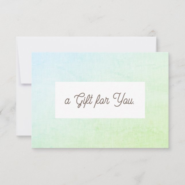 Beauty Salon  Gift Certificate (Front)