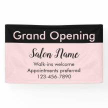 Beauty Salon Grand Opening Light Pink Business