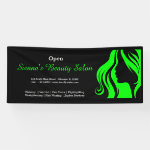 Beauty Salon (Lime) Banner