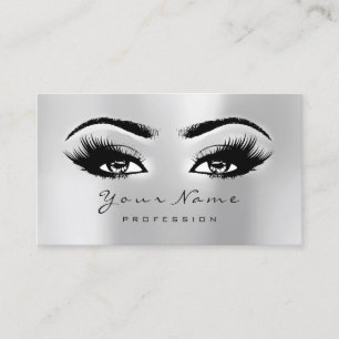 Beauty Salon Loyalty Card Makeup Heart Lashes 10
