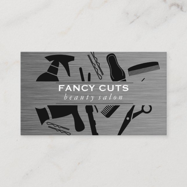 Beauty Salon Luxe Business Card (Front)