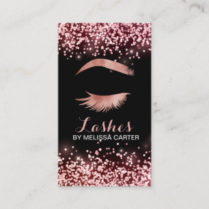 Beauty Salon Makeup Artist Brows Lash Extensions Business Card