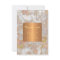 Beauty salon metallic copper grey marble thank you